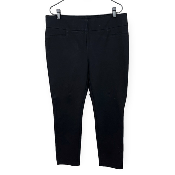 Dalia Pants & Jumpsuits Dalia Womens Work Pants Straight Leg Stretchy Solid Black Xl Poshmark